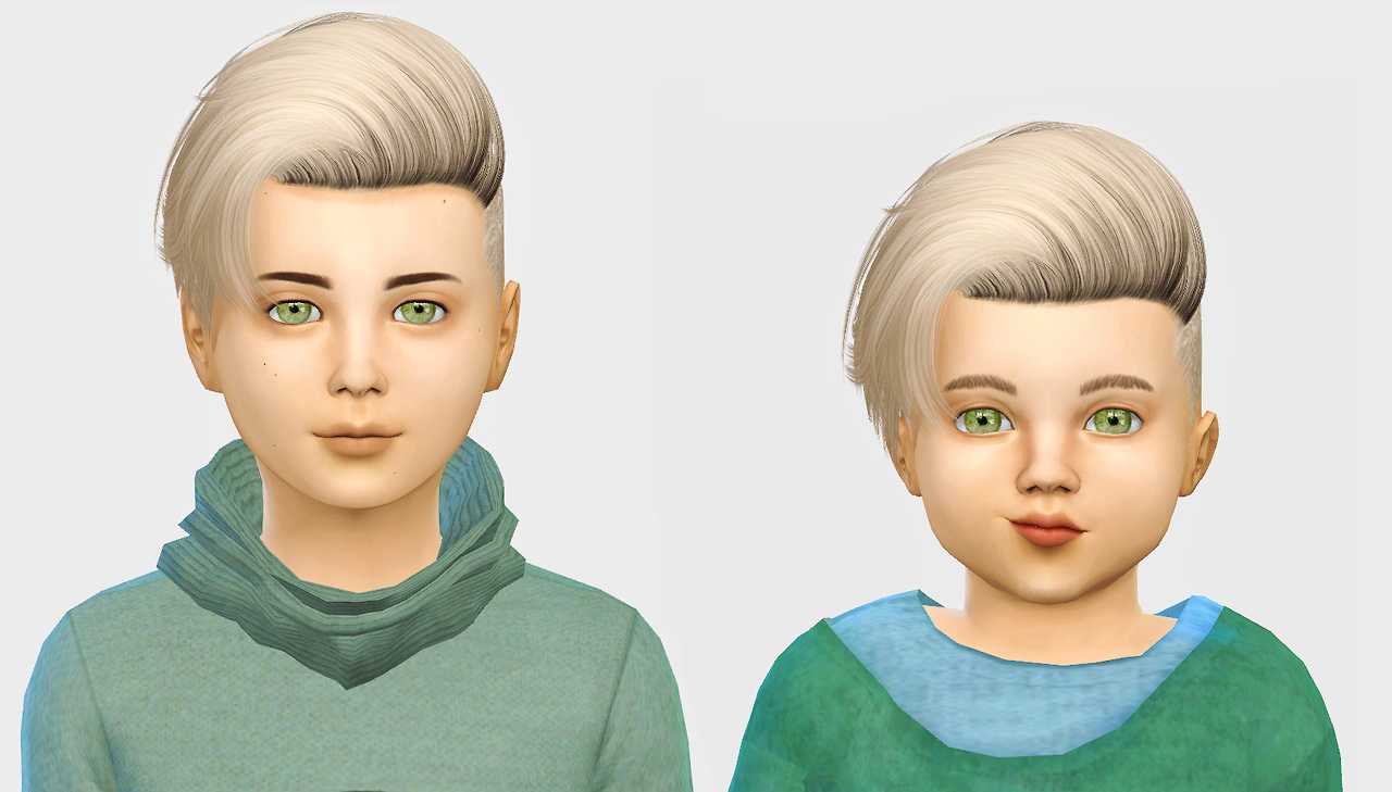 Sims 4 Hairs Simiracle Ade`s Zayn hair retextured