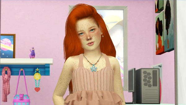 Sims 4 Hairs Coupure Electrique Simpliciaty`s Fireproof hair retextured kids versions