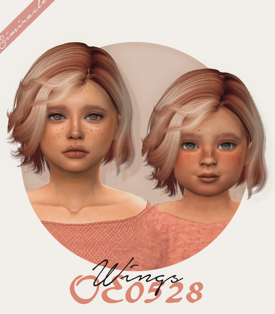 Simiracle Wings OE0528 hair retextured kids and toddlers versions