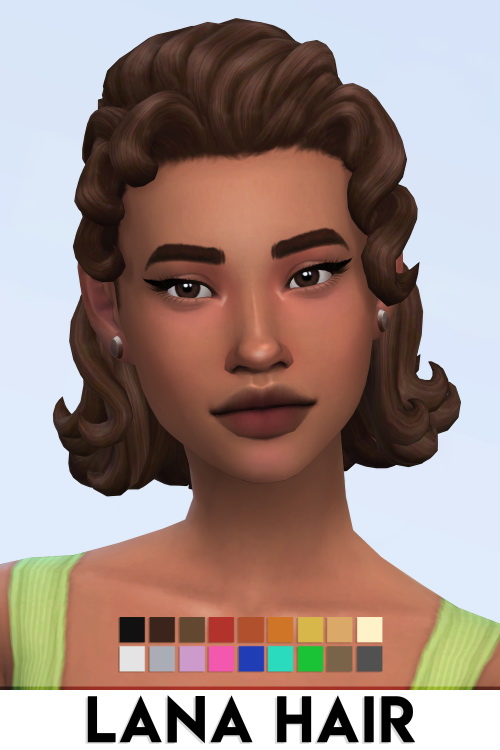 IMVikai Lana Hair Sims 4 Hairs