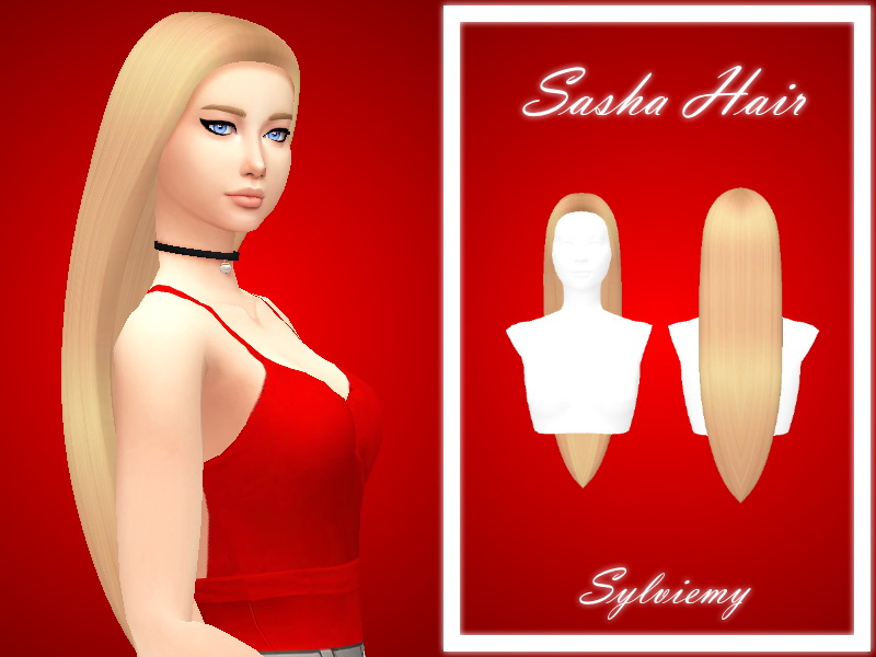 The Sims Resource Sasha Hair by Sylviemy Sims 4 Hairs