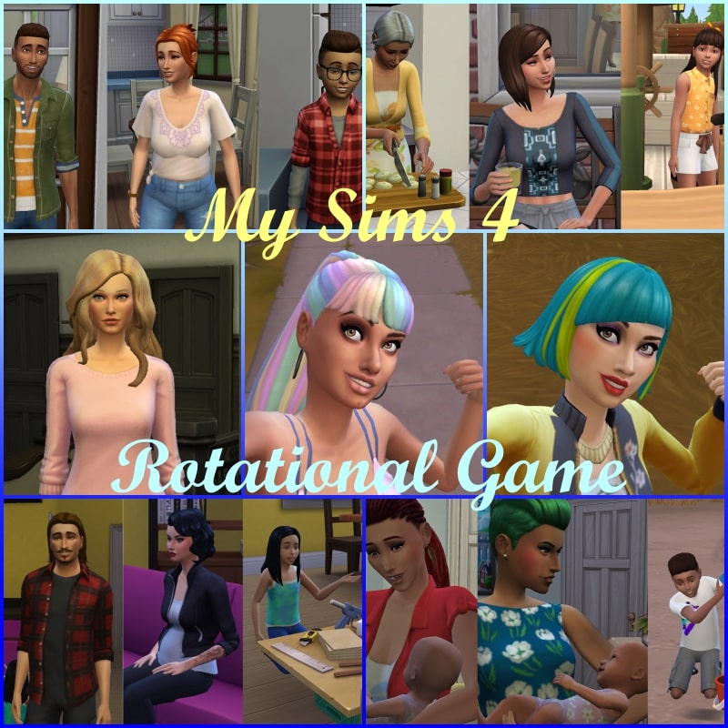 Amanda's Sims 4 Rotational Families Stories created by the sims are