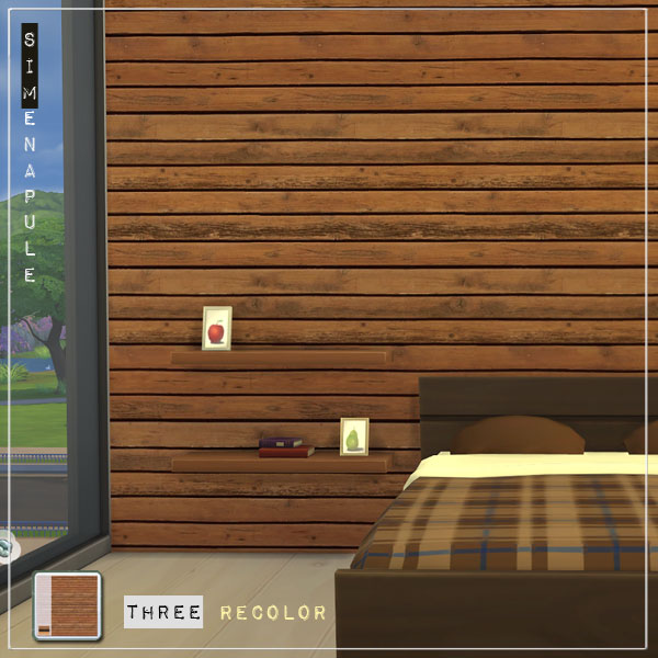 Wood Walls by Ronja at Simenapule » Sims 4 Updates