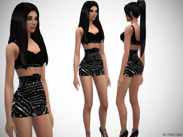 Embellished Outfit by Puresim at TSR » Sims 4 Updates
