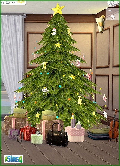 Santa Claus gift Christmas living room by melaschroeder at All 4 Sims