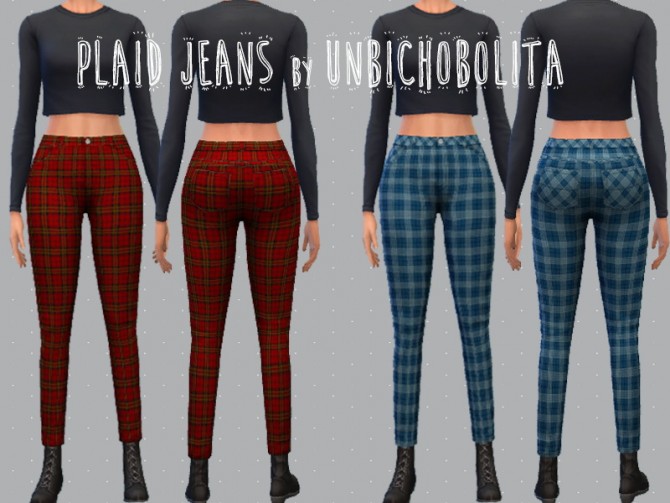 High waisted pants recolor at Un bichobolita » Sims 4 Updates