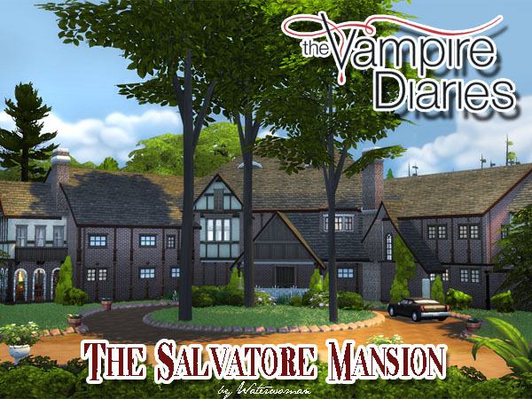 The Vampire Diaries Salvatore's Mansion by Waterwoman at Akisima » Sims 4 Updates