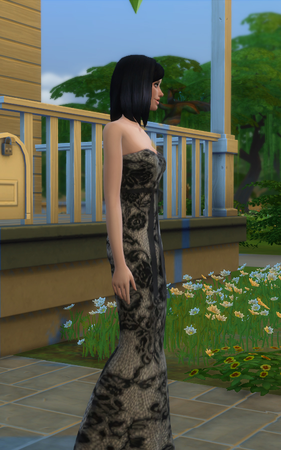 Operatic Occasion Dress by ginnawilson at Mod The Sims » Sims 4 Updates