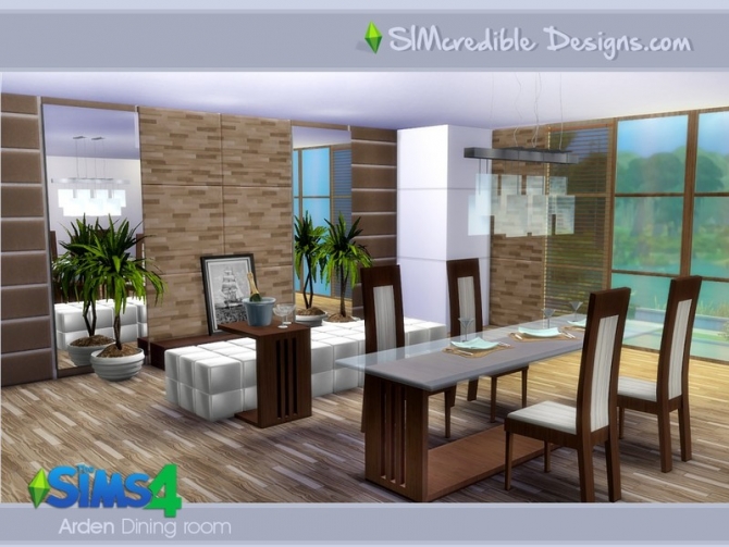 Arden Dining Room by SIMcredible! at TSR » Sims 4 Updates