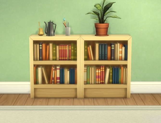 Bookcase recolors and lamps by plasticbox at Mod The Sims » Sims 4 Updates