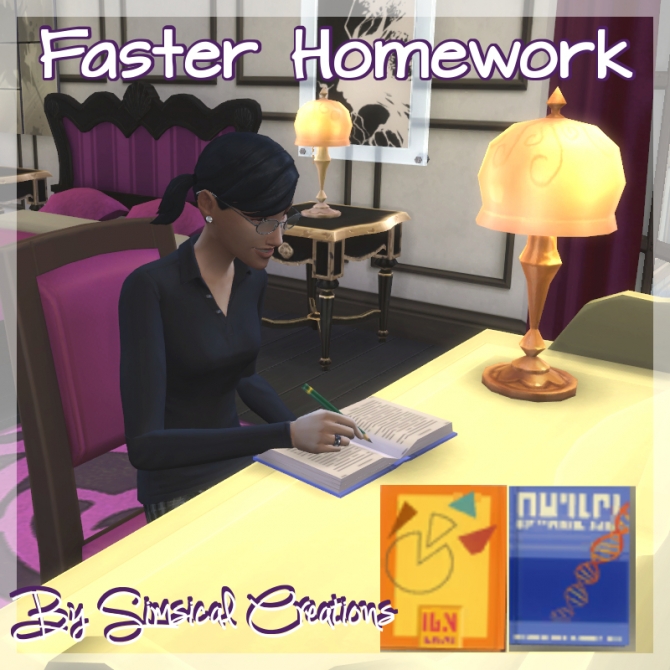 Faster Homework by scarletqueenkat at Mod The Sims » Sims 4 Updates
