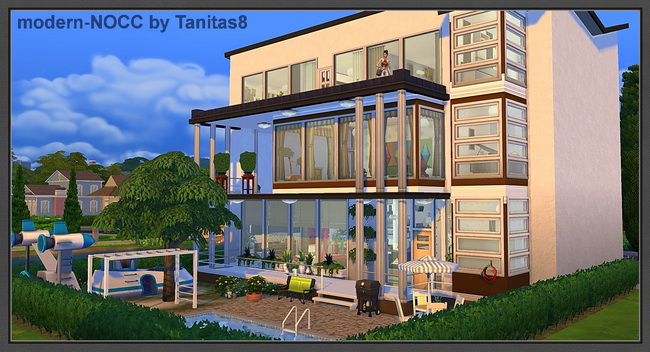 Modern house no CC at Tanitas8 Sims » Sims 4 Updates