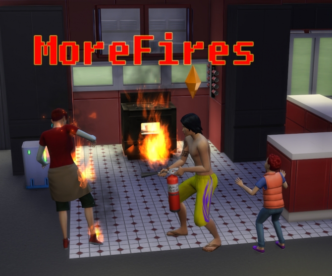 More Fires Increased chance of fires by TwistedMexi at Mod The Sims » Sims 4 Updates