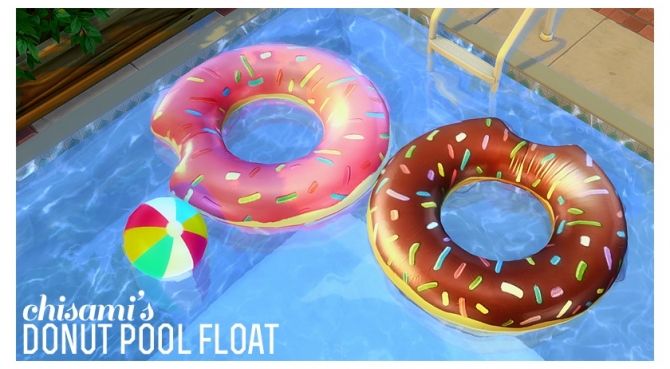 Donut pool float at Chisami » Sims 4 Updates