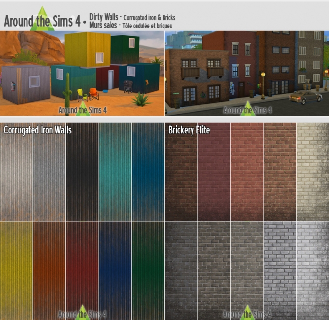 Walls and floors by Sandy at Around the Sims 4 » Sims 4 Updates