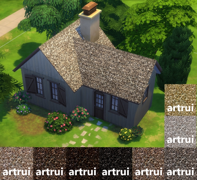 Forest roof by artrui at Mod The Sims » Sims 4 Updates