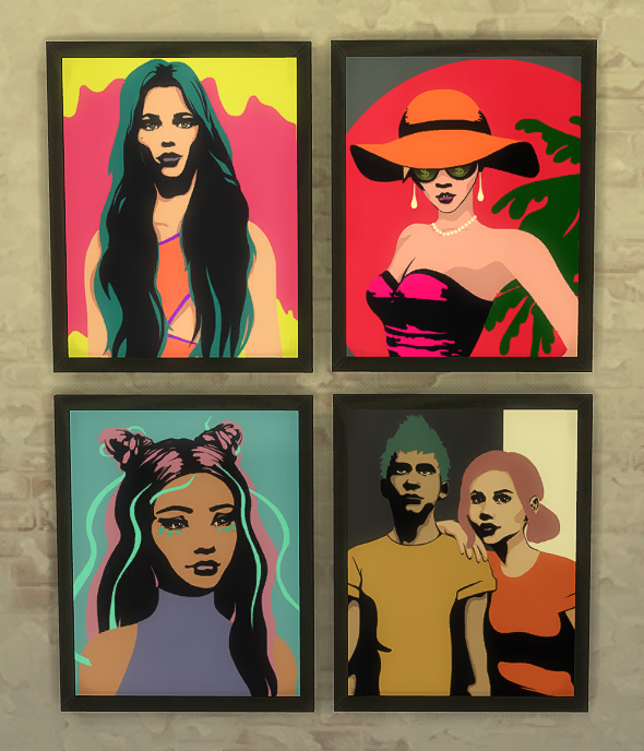 Sims 4 CC Decor Sims Posters Pop Simming Jool November