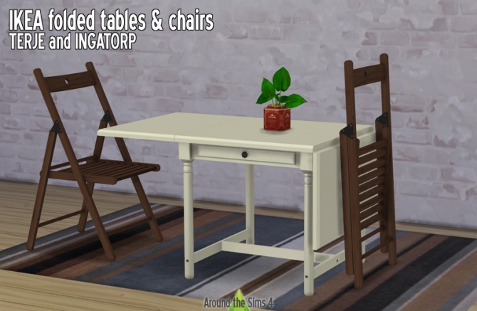 IKEA folded furniture by Sandy at Around the Sims 4 » Sims 4 Updates