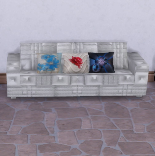 Leather Sofa and pillows at Trudie55 » Sims 4 Updates