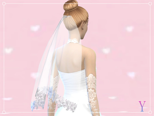 Wedding veil by Elza·Scarlet at TSR » Sims 4 Updates