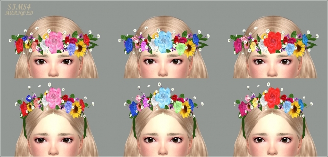 Child Flower Crown at Marigold » Sims 4 Updates