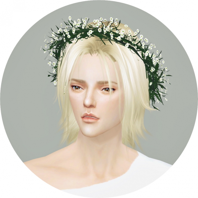 Gypsophila Flower Crown at Marigold » Sims 4 Updates