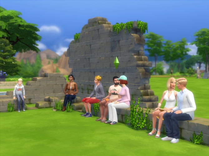 Ruin invisible benches and chair by artrui at Mod The Sims » Sims 4 Updates