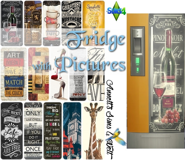 Fridge with Pictures at Sims 4 Welt » Sims 4 Updates