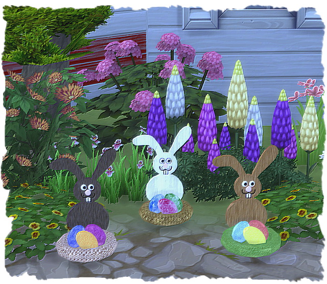 Easter Bunny basket by Chalipo at All 4 Sims » Sims 4 Updates