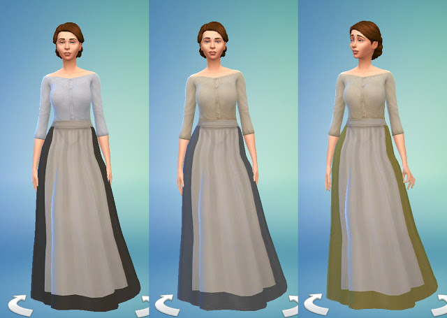 Medieval Peasant's Dress by Anni K at Historical Sims Life » Sims 4 Updates