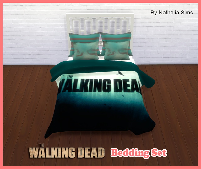 The Walking Dead Bedding Set at Nathalia Sims » Sims 4 Updates