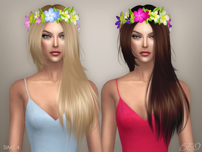 CIRCLET OF FLOWERS at BEO Creations » Sims 4 Updates