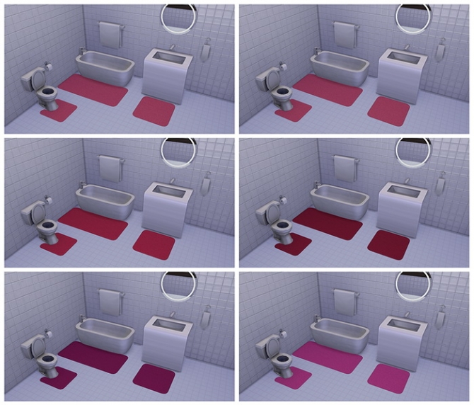 Bath Rugs by deelitefulsimmer at TSR » Sims 4 Updates