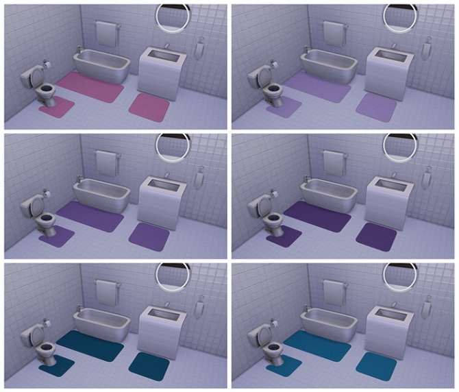 Bath Rugs by deelitefulsimmer at TSR » Sims 4 Updates