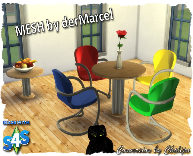 Sims 4 CC Round Dining Table