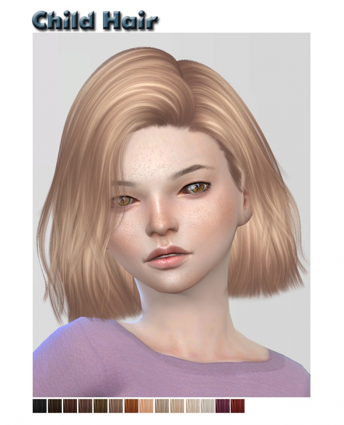 Nightcrawler child hair retexture at ShojoAngel » Sims 4 Updates