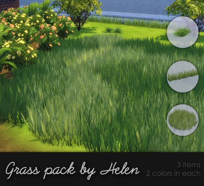 Grass pack at Helen Sims » Sims 4 Updates