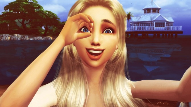 Selfie For Girls Individual Kids Pose Override No.6 at RomerJon17 Productions » Sims 4 Updates
