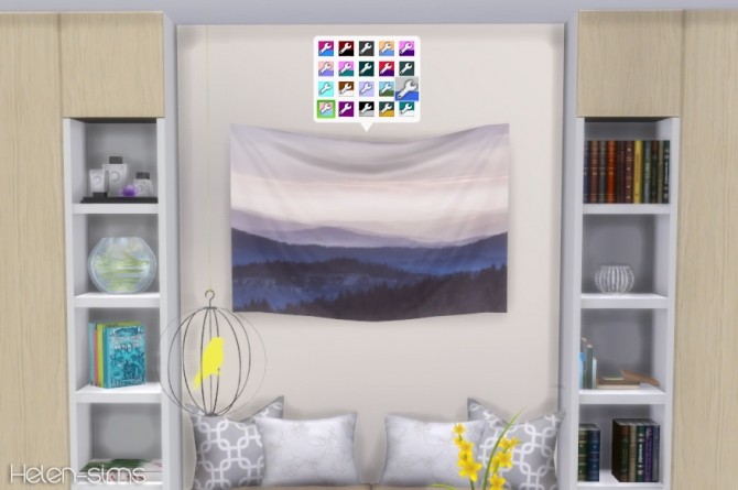 Wall Tapestry at Helen Sims » Sims 4 Updates