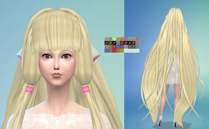 Chii from Chobits Hair Maxis Match by Wiccan at Mod The Sims » Sims 4