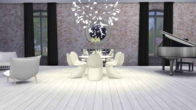 Heracleum II ceiling lamp at Meinkatz Creations » Sims 4 Updates
