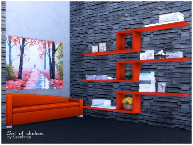 Set of shelves at Sims by Severinka » Sims 4 Updates