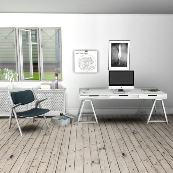 Sims 4 small desk and chair cc managerbda