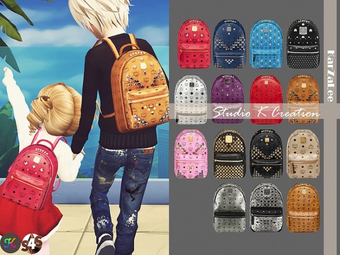 Backpack for kids version at Studio KCreation » Sims 4 Updates