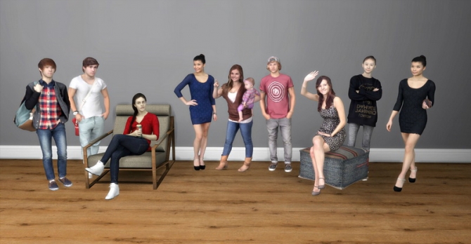 HP Deco People at Leo Sims » Sims 4 Updates