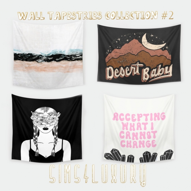Wall Tapestries Collection 2 at Sims4 Luxury » Sims 4 Updates