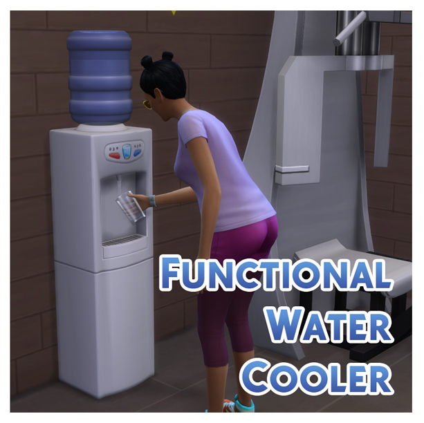 Functional Water Cooler by Menaceman44 at Mod The Sims » Sims 4 Updates