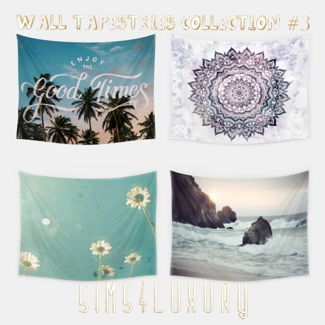 Wall Tapestries Collection 3 at Sims4 Luxury » Sims 4 Updates