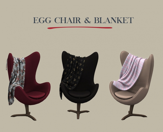 Egg Chair at Leo Sims » Sims 4 Updates