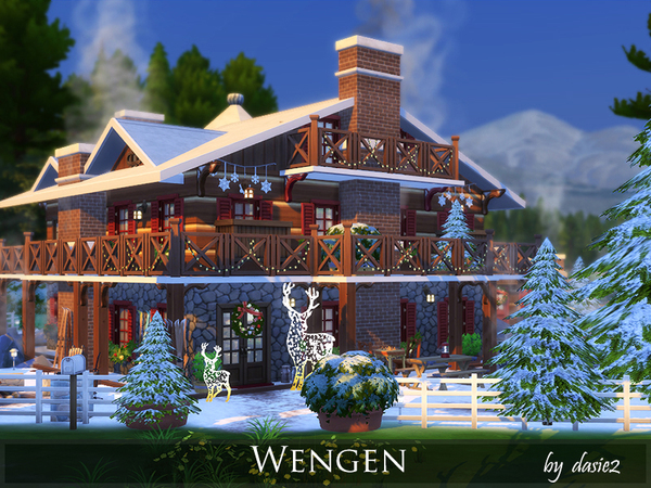 Wengen winter chalet by dasie2 at TSR » Sims 4 Updates